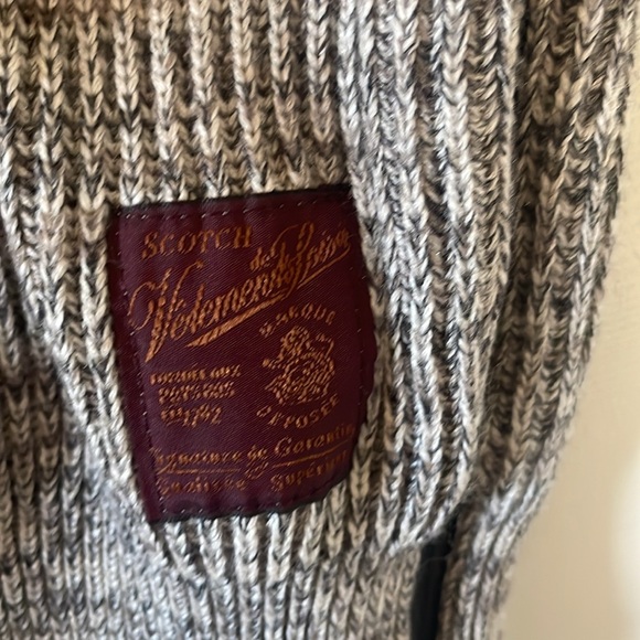 Scotch & Soda Men's Shawl-Collar Sweater with Side Zipper NWT Size Large - Picture 5 of 11